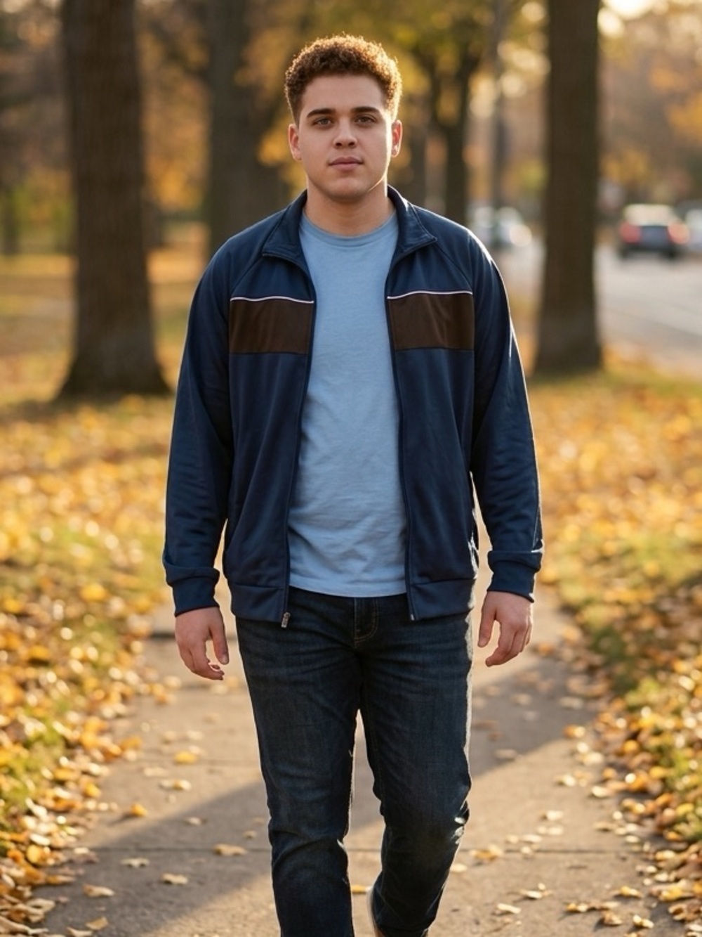 NWT - Athletica Men’s Blue Lightweight  Jacket - Size Medium